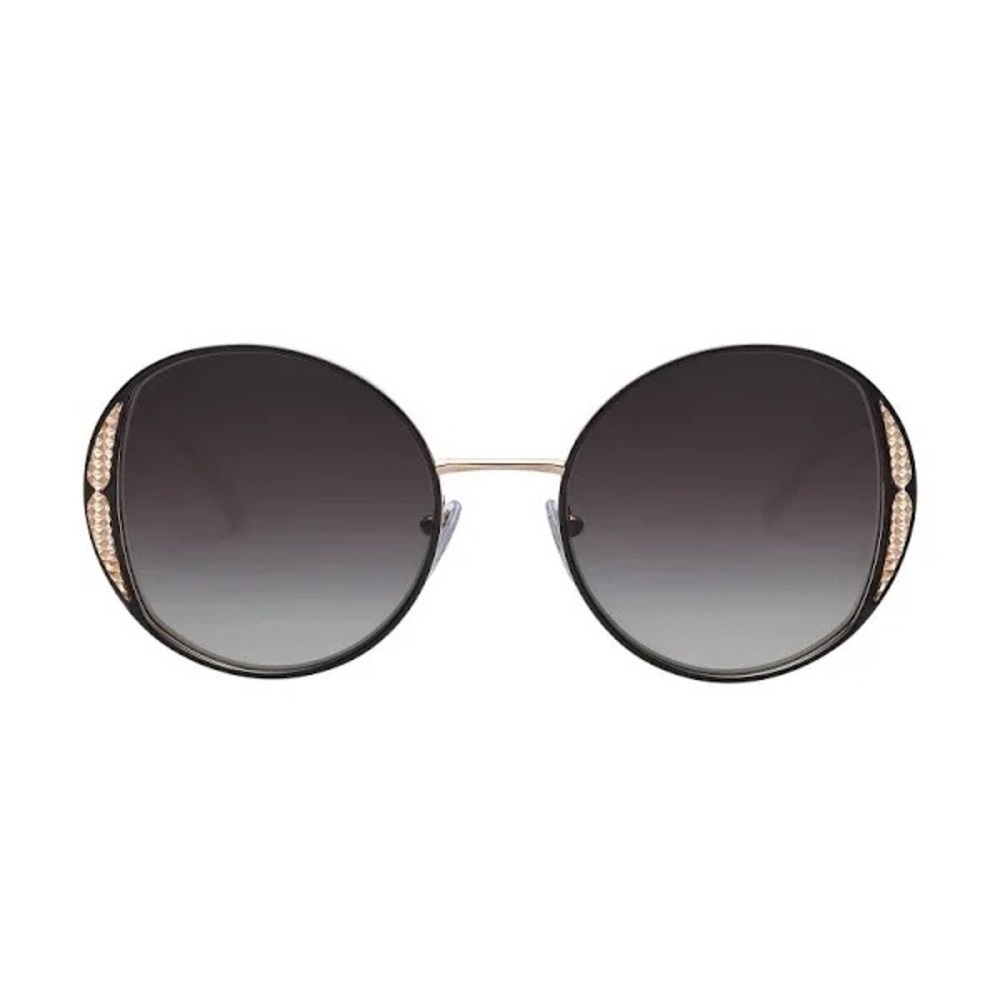 BVLGARI Black Round Sunglasses